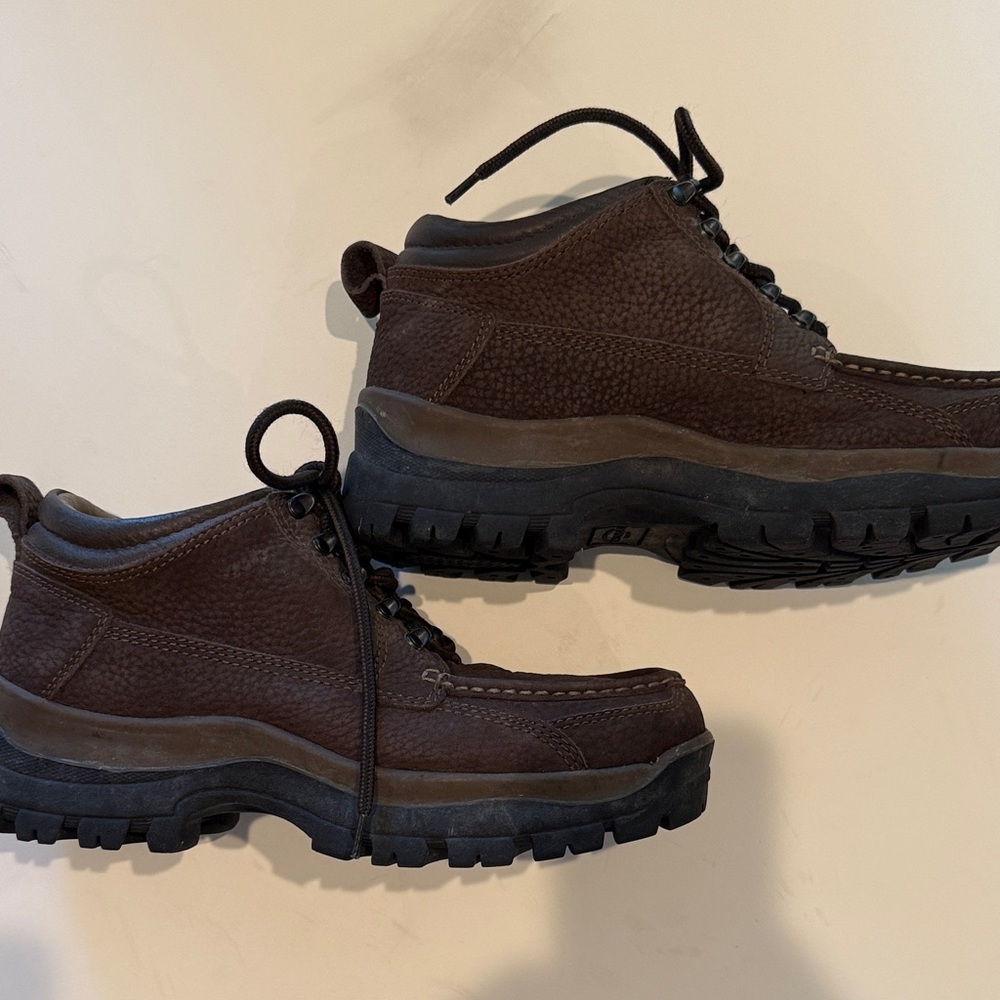 Sonoma Men's Dark Brown “Alpine” Leather Hiking Shoes/Boots - Picture 4 of 9